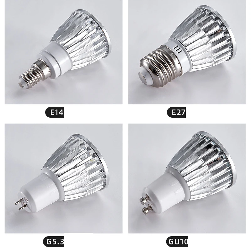 

10pcs/lot 3W 5W 7W 9W COB LED Spotlight Led lamp GU10/GU5.3/E27/E14 Cob Led Spot Light Warm Cold Bulb Led Bulb Light Indoor