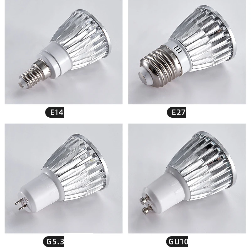 10pcs/lot 3W 5W 7W 9W COB LED Spotlight Led lamp GU10/GU5.3/E27/E14 Cob Led Spot Light Warm Cold Bulb Led Bulb Light Indoor