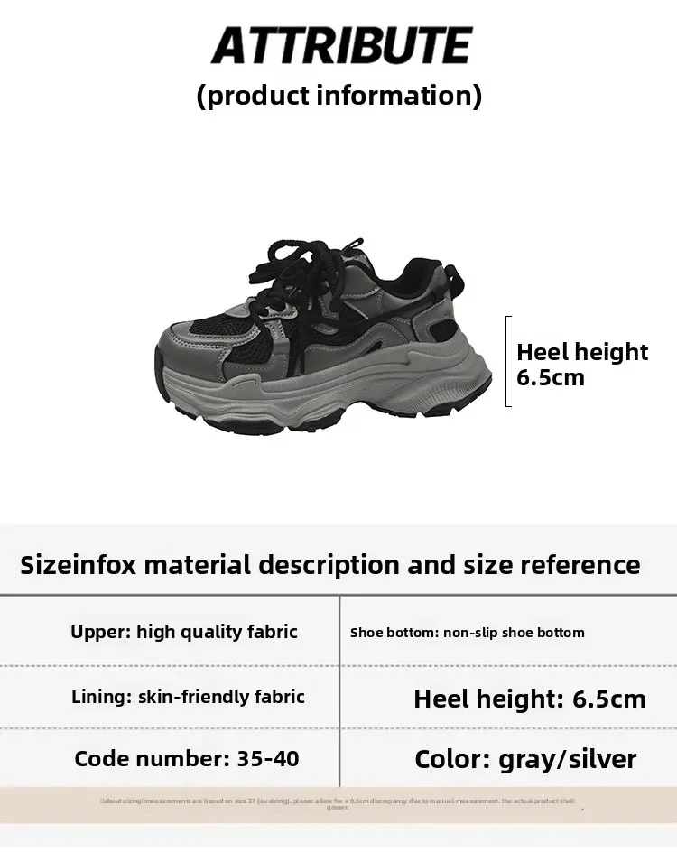 2026 Plateau-Sneaker für Damen, lässige, rutschfeste Sportschuhe mit dicker Sohle, bequeme Freizeitschuhe für Damen, Zapatos Mujer – Detail 4