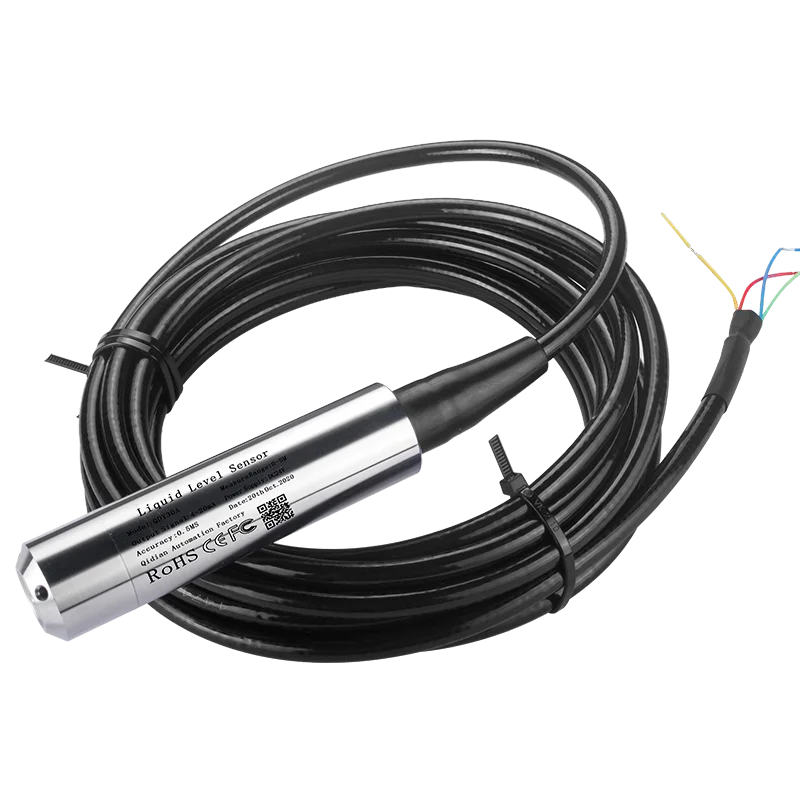4-20mA Liquid Level Transmitter 0-5M Probe Water Level Transmitter Transducer 0-10V Submersible Liquid Level Sensor for Tank
