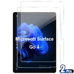 2PCS For Microsoft Surface Go 4 10.5 Inch Tempered Glass Screen Protector 2023 Tablet Bubble Free Scratch Proof HD Clear Film