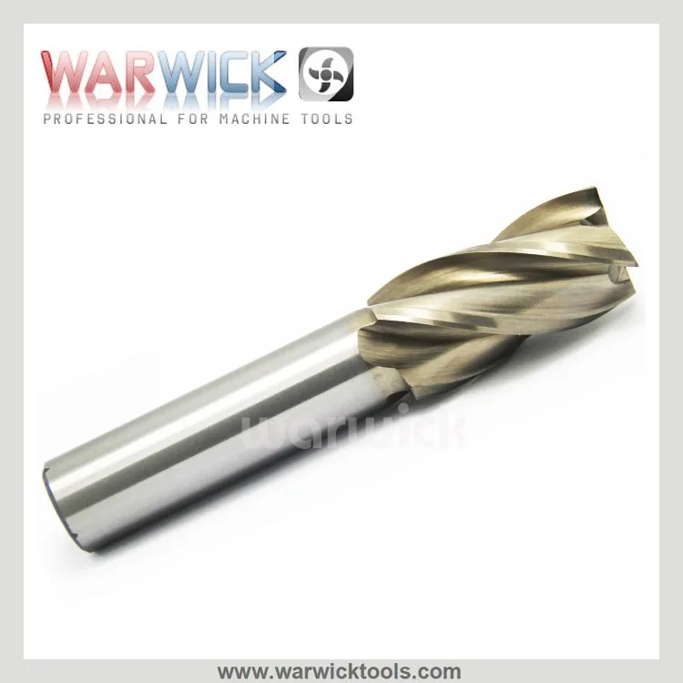 M2 High Speed Steel HSS 4-Flute End Mills Premium Product Category High Performance Milling Cutter