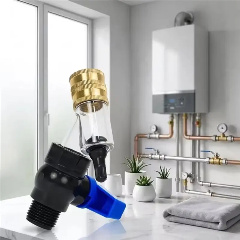 ABHS-Water Heater Tank Flush Tool Efficient Bicycle Pump Powered Internal Agitation For Deep Cleaning& Descaling