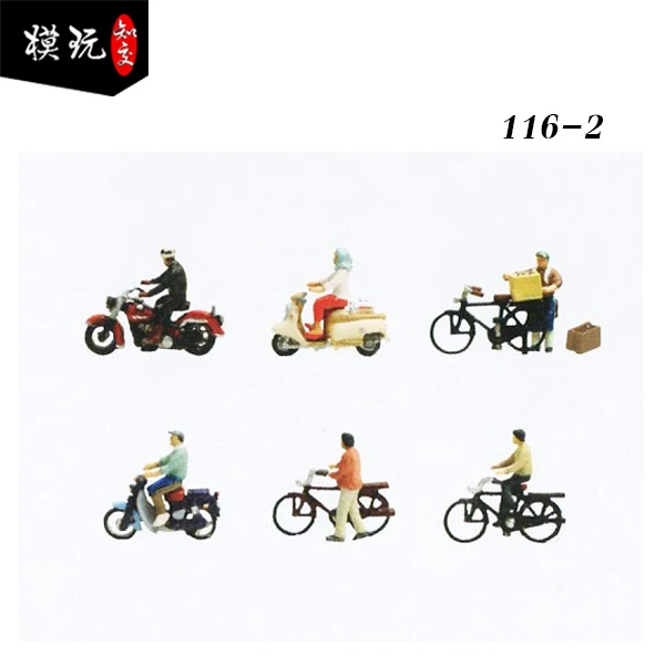 Tomytec 1/150 Scene item 116-2 Bicycle/motorcycle Die-cast alloy car model collection display gift