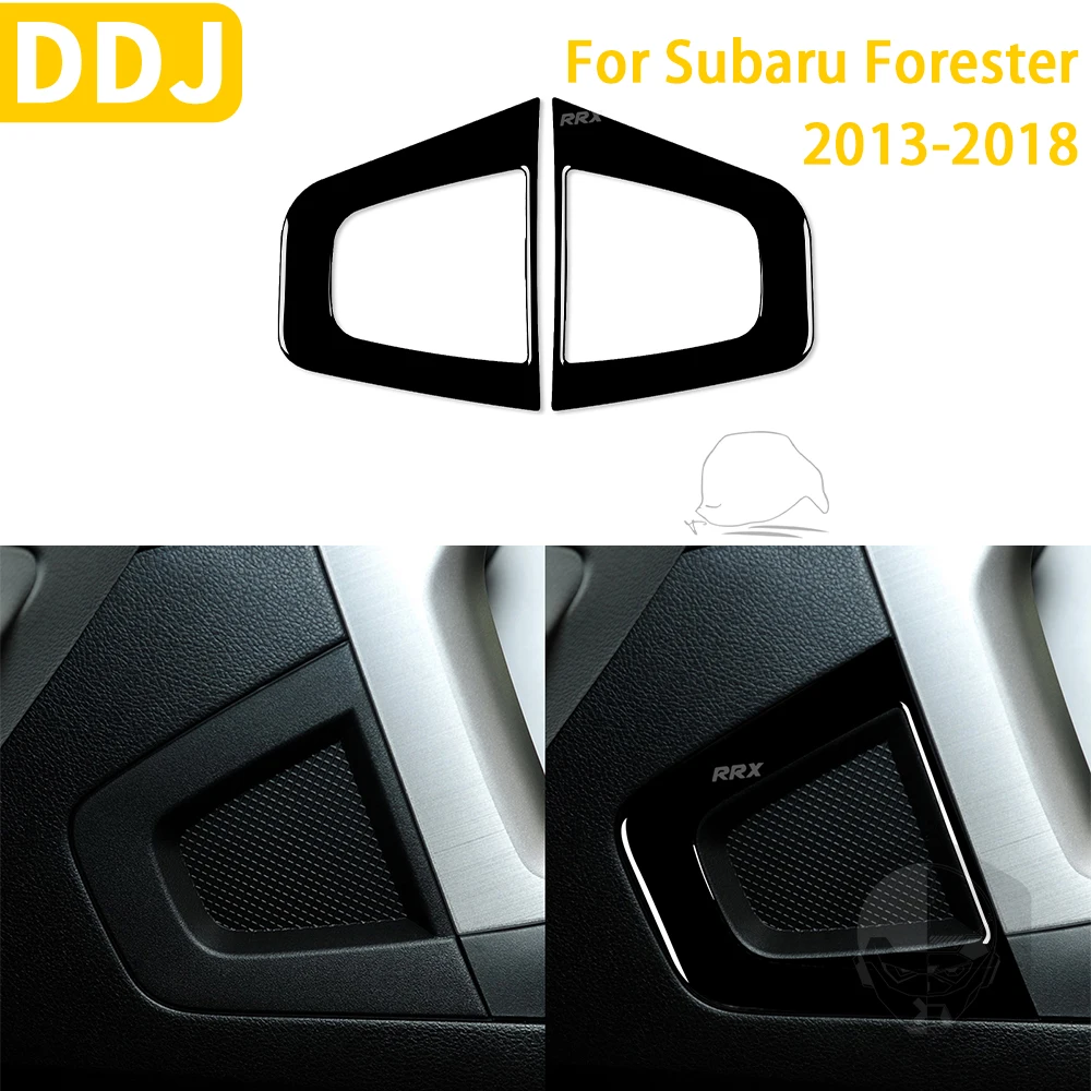 

For Subaru Forester 2013-2018 Car Accessories Plastic Piano Black Interior Central Control Horn Trim Sticker Modification