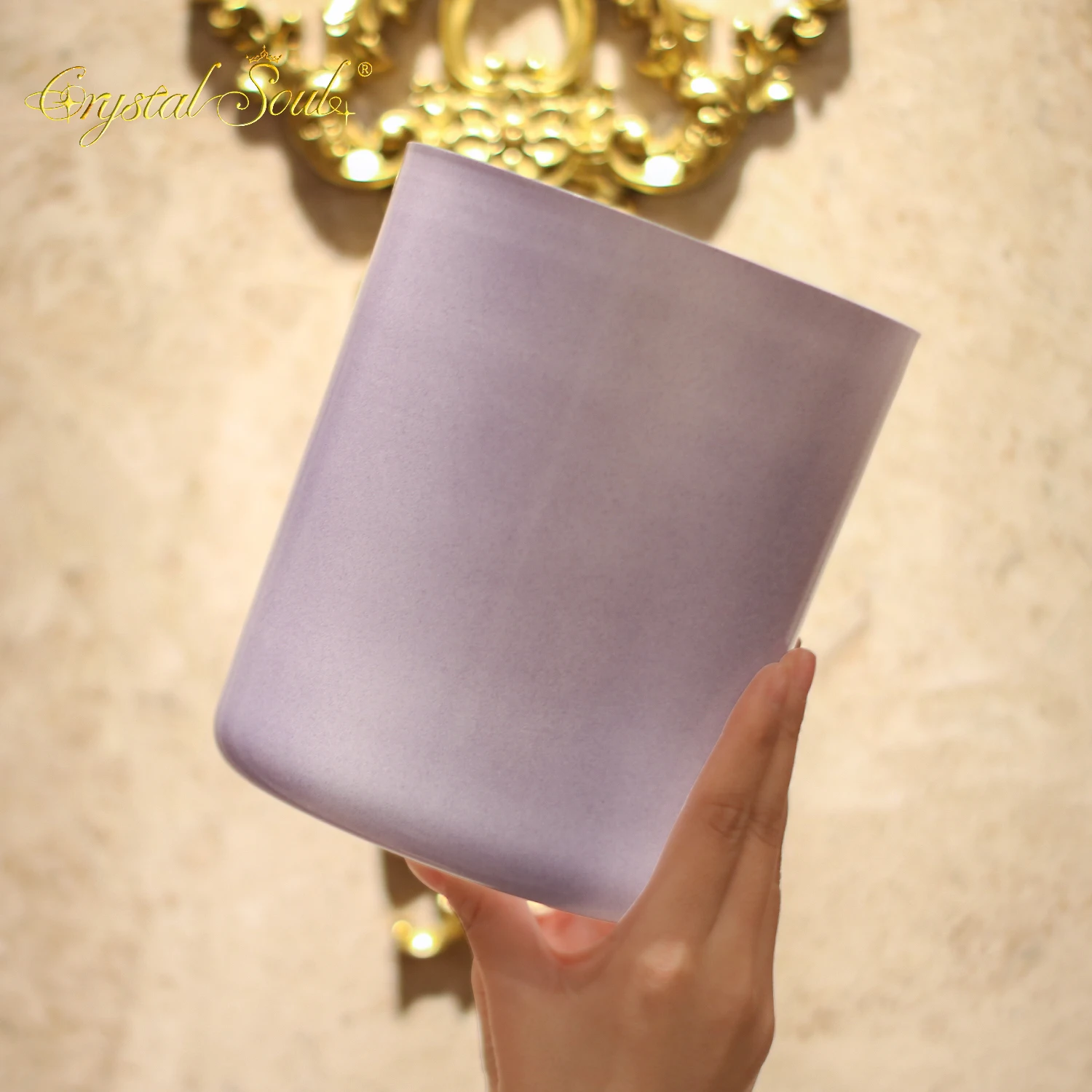 

Crystal Soul 2026 High Quality purple Glazed Alchemy Crystal Bowl Prefect Pitch