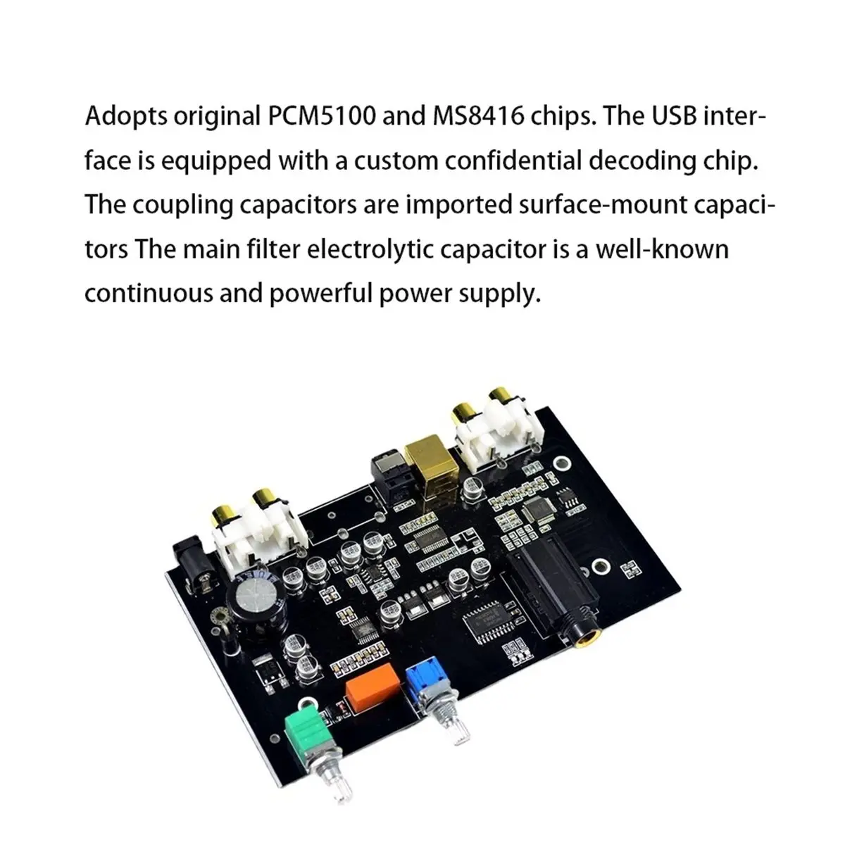 VALUE/MONEY For Decoder Board Optical Fiber USB Input for DIY Headphone Amplifier PCM5100 MS8416 Decode Chip Mic 6.5mm DC 12V