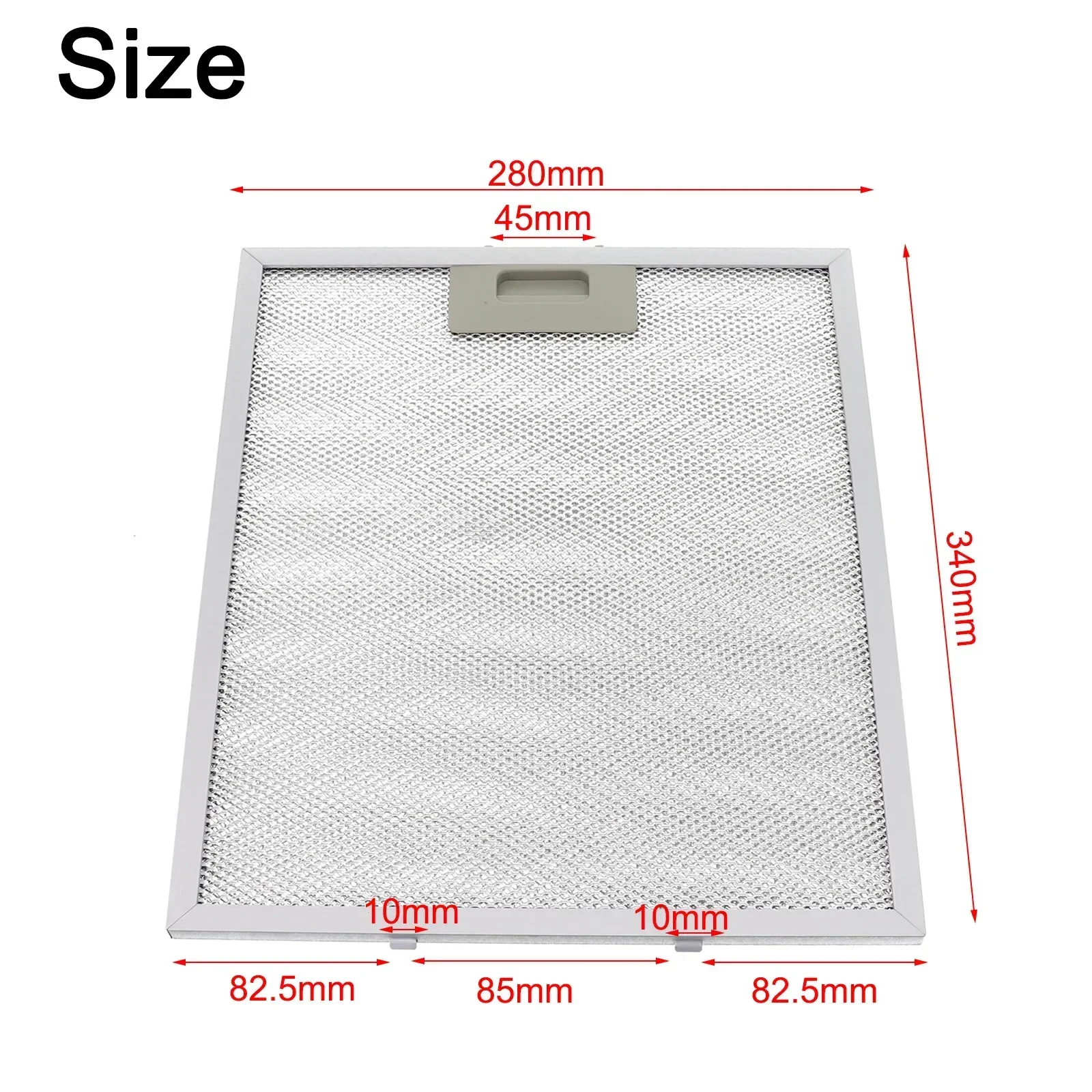 1 Pc Range Hood Filter Cooker Hood Grease Filter Kitchen Extractor Ventilation Aluminium Aspirator Filter Mesh 340 X 280 X 9mm