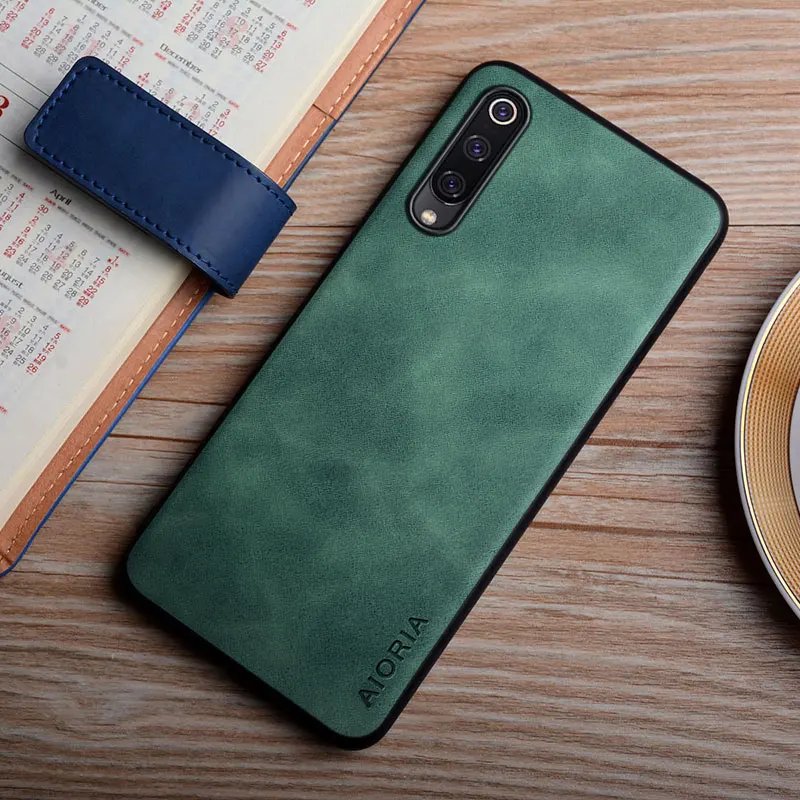 Premium Case for Xiaomi mi 9 Lite mi 9 se smooth feel fingerprint proof pu leather cover