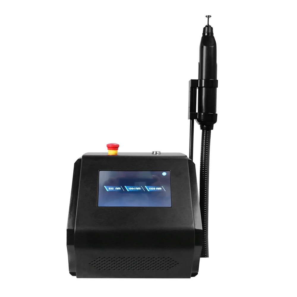 

Factory Price Portable 532nm 1064nm 1320nm Pico Laser Remove Tattoo Machine Nd:yag Picosecond Laser Tattoo Removal Machine