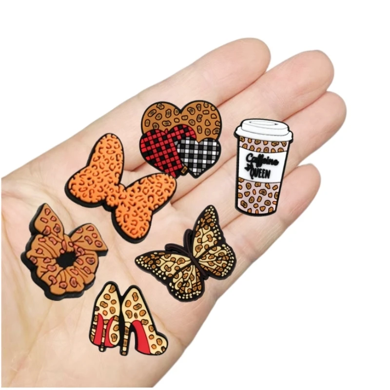 30Pcs Horror Movie Shoe Charms，leopard print Shoe Charms for Crocs Slides Sandals, Bracelet, Wristband, Gift for Party, Holiday