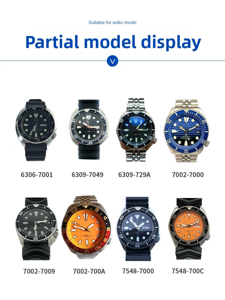 New Watch CRYSTAL PASTS FOR SEIKO 6105-8110 6105-8000 6119-7173
