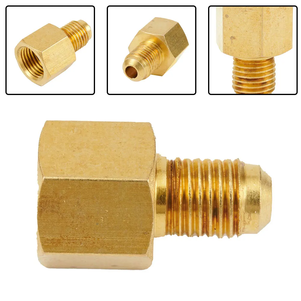 1/4'' SAE AG To G1/4'' IG Nitrogen Regulator Adapter Fittings Air Conditioning Threaded Fitting For Nitrogen Pressure Reducer