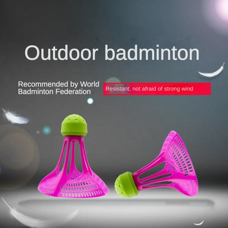 6 Pack Outdoor Bádminton Bedminton Racket Shuttlecock Badminton Shuttlecocks Sports Entertainment Goose Down Shuttlecock Red