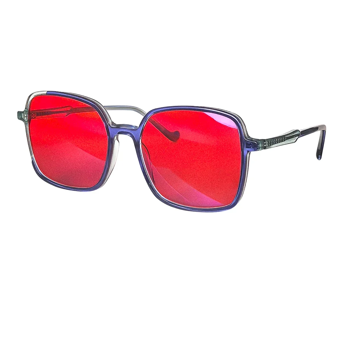 

SHINU Acetate Glasses Women Blue Light Blocking Glasses Orange Lenses Red Lens Eyeglasses For Gmaing Or Better Sleep 0 Diopter