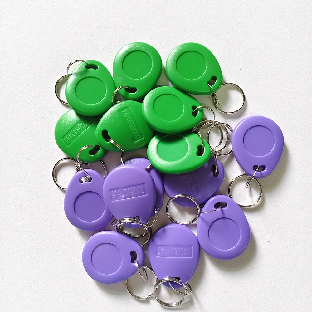 5Pcs/Lot 125Khz RFID Proximity ID Keychain TK4100 EM4100 Token Tags Key Keyfobs Card Smart Secure Door Entry Access Control