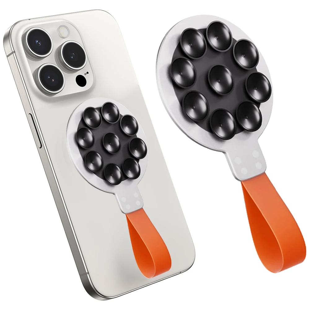 Magnetic Suction Cup Phone Mount for TikTok Videos and Selfies Silicone Suction Phone Case Grip Holder Stand for iPhone 15 14 13