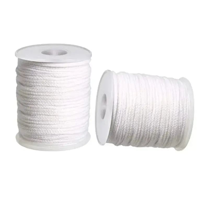 24 Strands 61 M Woven Cotton Wick Material Wholesale Handmade Candle Making Accessories Home Smokeless Candle Production