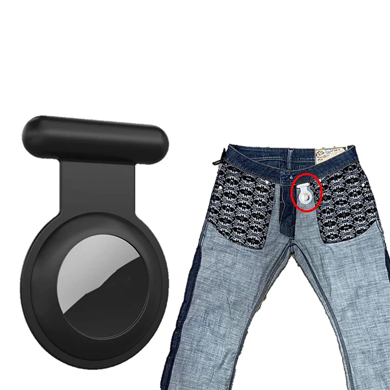 5X Casing Tempat untuk Pelacak GPS Airtag Tag Udara untuk Anak-anak, Balita, Lansia, Hewan Peliharaan, Pakaian, 1-PZZW