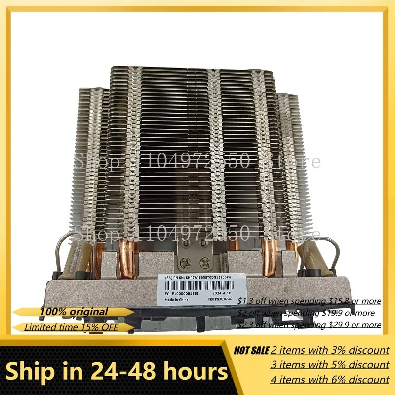 Disipador de Calor para CPU Lenovo ST650 V2, 02JG509, Compatible con Hardware de Computadora, Componente de PC, Accesorio para Laptop