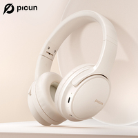 Picun Queen Wireless Headphones Over Ear HIFI Stereo Bluetooth 5.3 Earphones 40 Hours Playtime for Phone PC Lightweight Headset