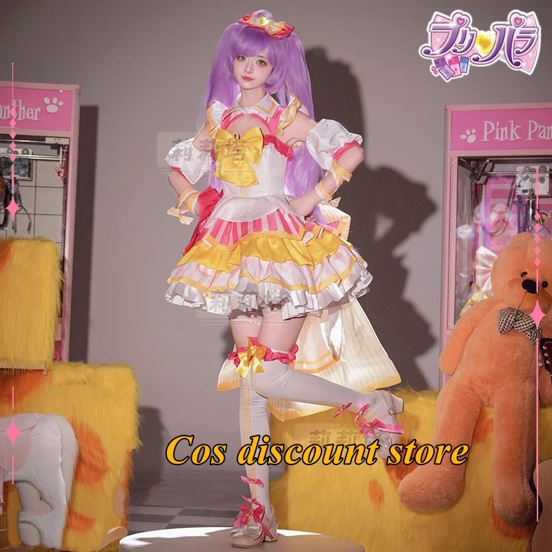 

Manaka Laala Cosplay Pripara Anime Women Idol Performance Dress Costume Halloween Carnival Party Suit Role Play Clothing