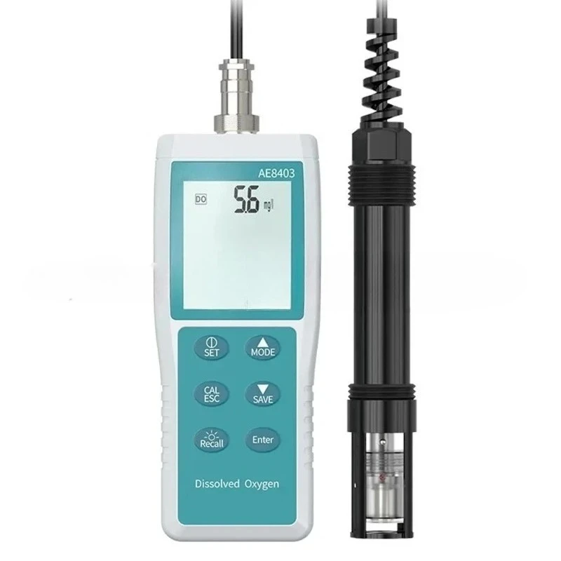 For Portable Digital Dissolved Oxygen Meter 0.0-30.0mg/L Water Quality Tester Aquaculture Fish Farming Oxygen Detector