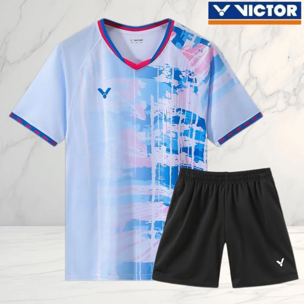 VICTOR T-shirt Badminton Shirt men Training Sportswear Suits Breathable T-shirt Golf Tennis And Table Tennis Clothes