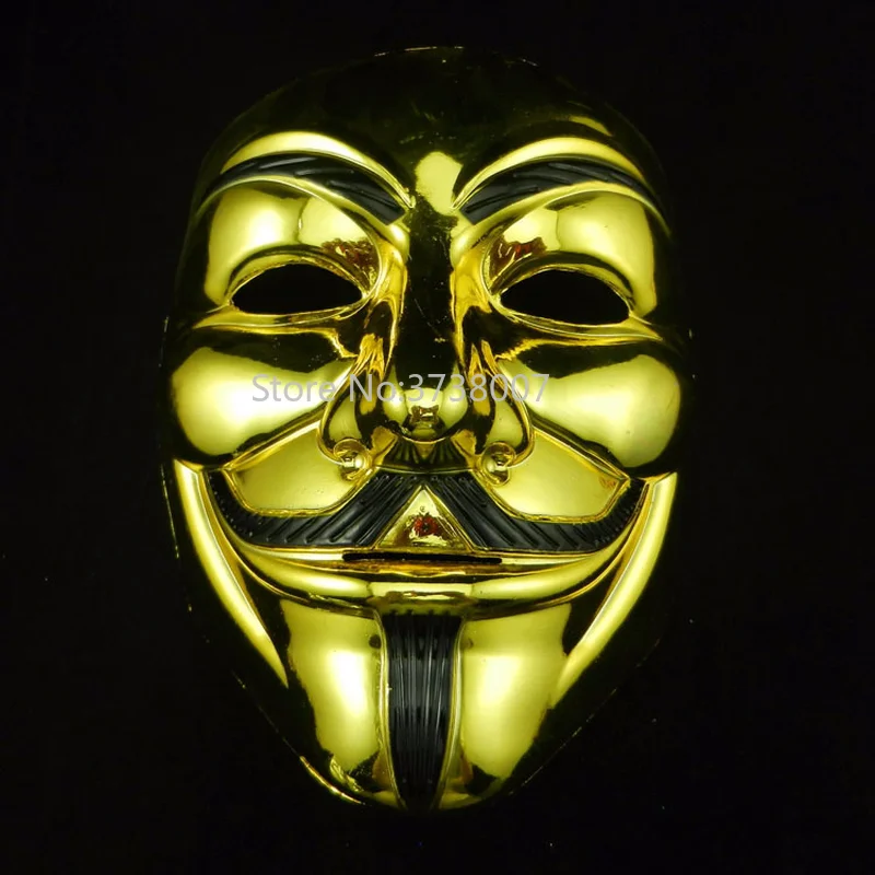Movie Theme V Vendetta Mask Wholesale for Adults & Kids Halloween V Theme Plating Face Mask