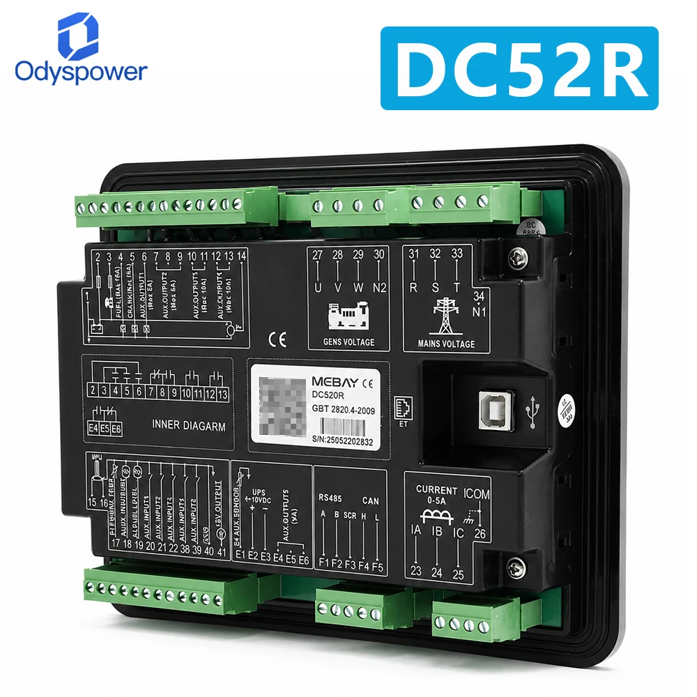 Mabey DC50D DC52DR  Diesel Gasolina Generator Control Module Controller Panel USB Ports