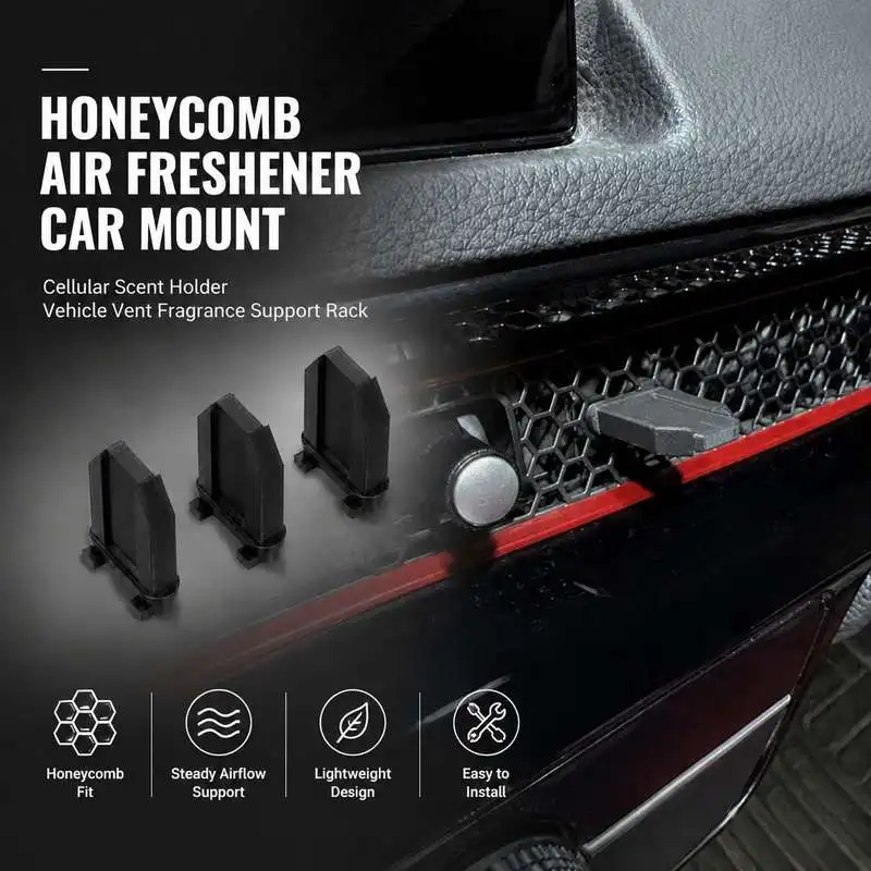 Honeycomb Air Freshener Car Mount Cellular Scent Holder Vehicle Vent Fragrance Support Rack