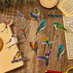 40pcs Vintage INS Bird animal Butterfly Stickers Decorative Stick Labels Diary Album Scrapbooking material Junk Journal Supplies