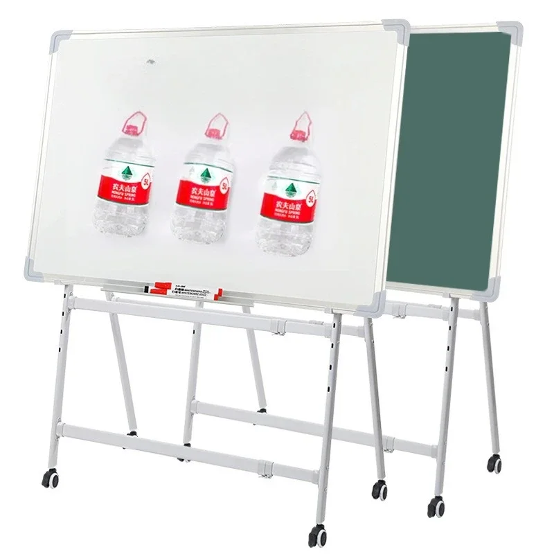whiteboard writing board bracket type liftable folding office magnetic double-sided blackboard wall sticker household