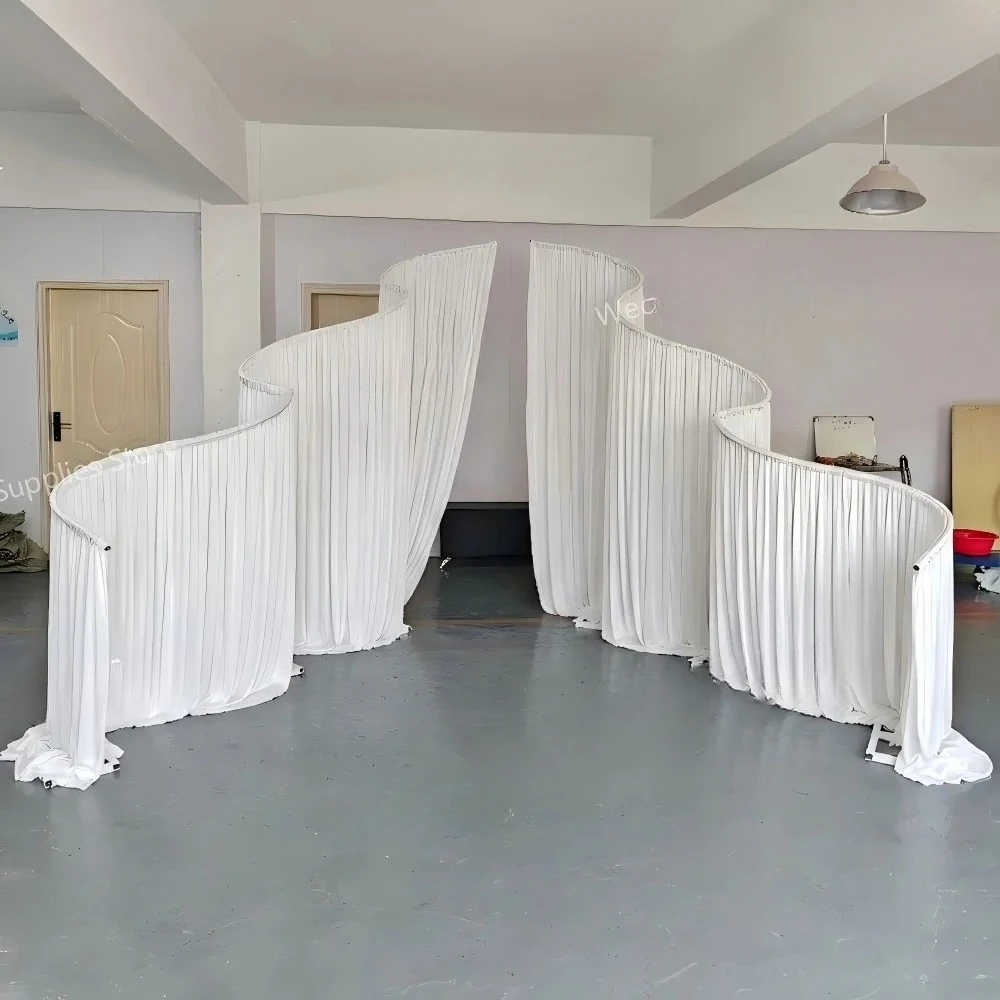 2 Stück Luxuriöse Metall-Außenbogen-Ständer mit Verstellbarer Höhe für Hochzeitsfeier, Bühnen-Fotorequisiten, Kunstblumen-Präsentationsständer – Detail 7