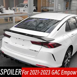 For 2021 2022 2023 GAC Empow Bodykit Car Rear Trunk Lid Duck Lip Spoiler Wings Black Carbon Exterior Tuning Accessories Part