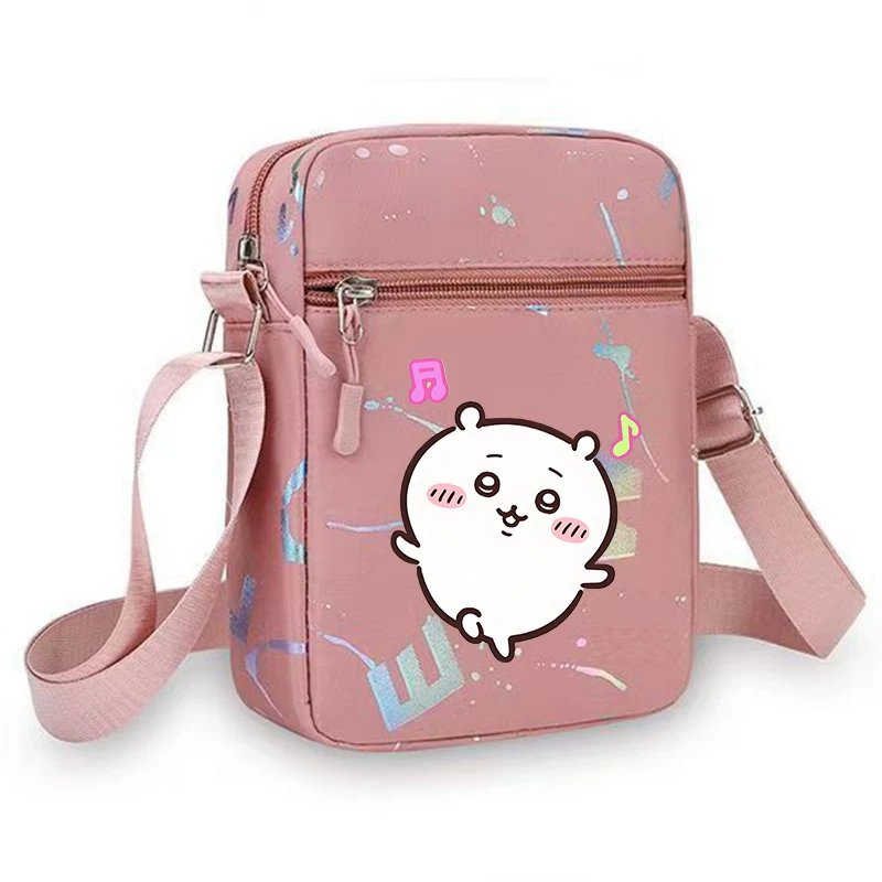 Chiikawas Shoulder Bag for Women Men Cartoon Adjustable Multiple Compartments Mobile PhoneBag Casual Crossbody Bag Birthday Gift view 5