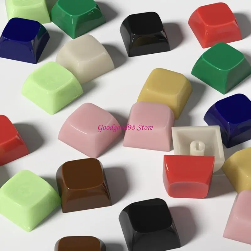 1U Color Jelly Textured Keycaps Tactiled Markers for Mechanical Keyboards 10pcs 
