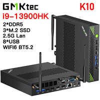 GMKtec K10 MINI PC 13th Core i9-13900HK Windows 11 Pro 2*DDR5  3*PCIE SSD WIFI6 BT5.2 2.5G Lan Desktop Mini PC Gaming Computer
