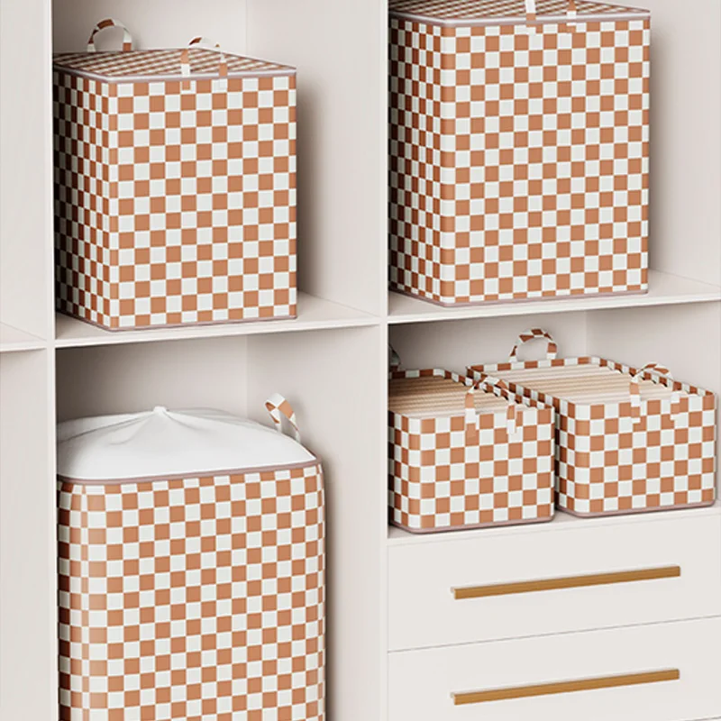 100/180L Household Clothing, Blankets, Zippered Storage Baskets, Organizing Bags, Large Capacity Packing Bags For Moving