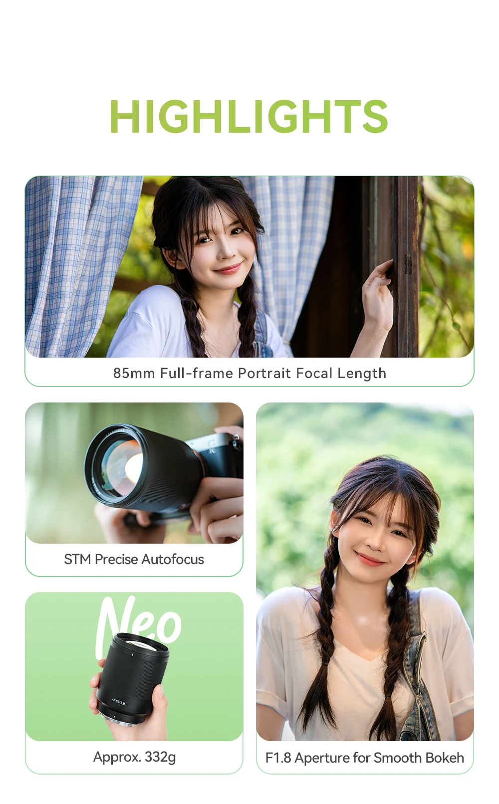 TTArtisan 85mm F1.8 NEO Vollformat-Autofokus-Porträtobjektiv für Leica Sigma L Sony E FE Nikon Z A7C A7R A7M A7S Z6 Z7 Z6III – Detail 2