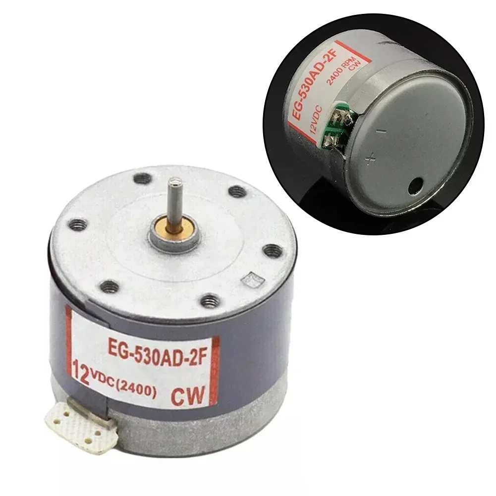 1PCS EG-530AD-2F Spindle Motor DC 12V CCW Mini 34mm Round Spindle Motor For Capstan Tape Deck Audio Recorder Player