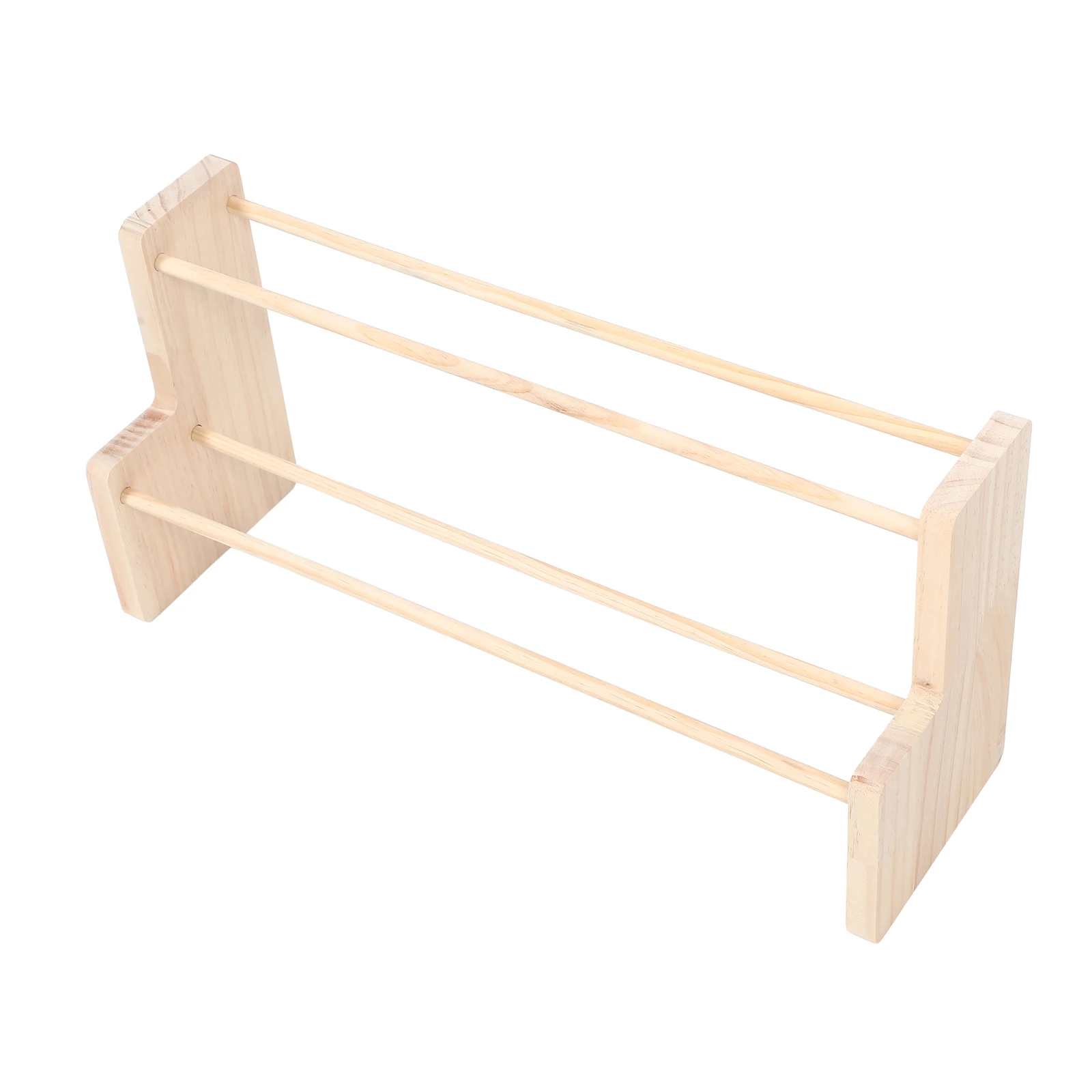

Wooden Storage Ribbon Spool Holder Craft Organizers Double Layer Wrapping Paper Station Ribbon Organizer Wrapping Paper Storage