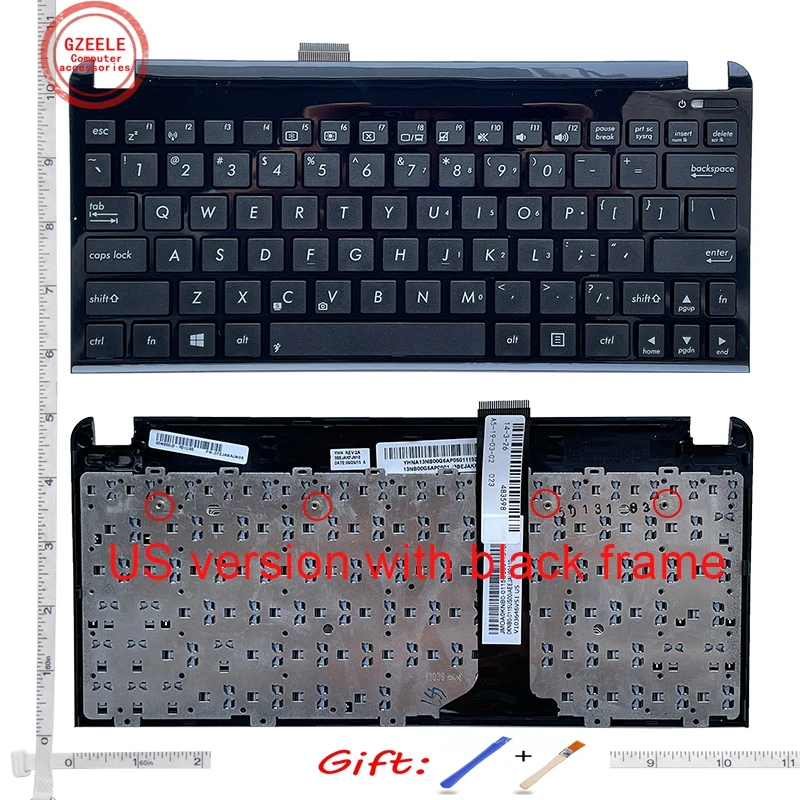 

New US Laptop Keyboard for ASUS Asus Eee PC EPC 1015 1015B 1015PN 1015PW 1015T 1011px 1015BX 1015CX 1015PX 1025 1025C TF101 1025