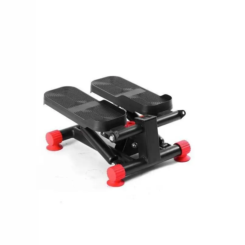 300LBS Loading Capacity Hydraulic Fitness Stepper with LCD Exercise Stair Stepper with Resistance Bands Mini Stepper