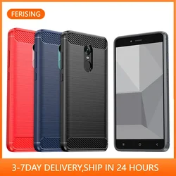 Case For Redmi 4X Case Xiaomi Redmi Note 4 4X Cases Silicone TPU Bumper Shockproof Carbon Red mi Note4 Cover Coque Capas