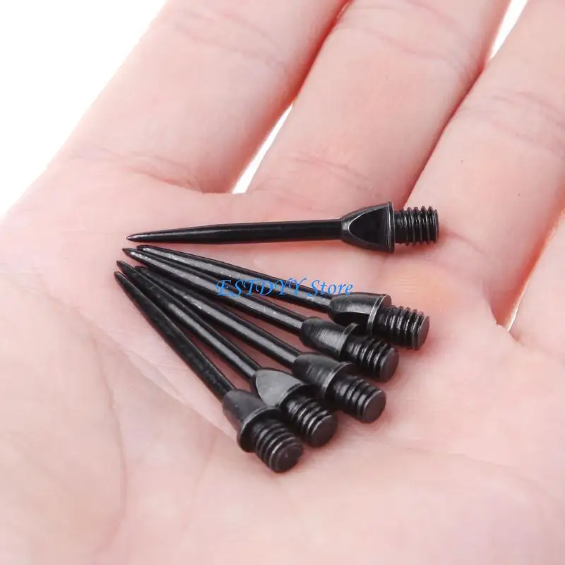 G6DE 6pcs Replaceable Steel Tip Professional 2BA Thread Darts Needle Acces