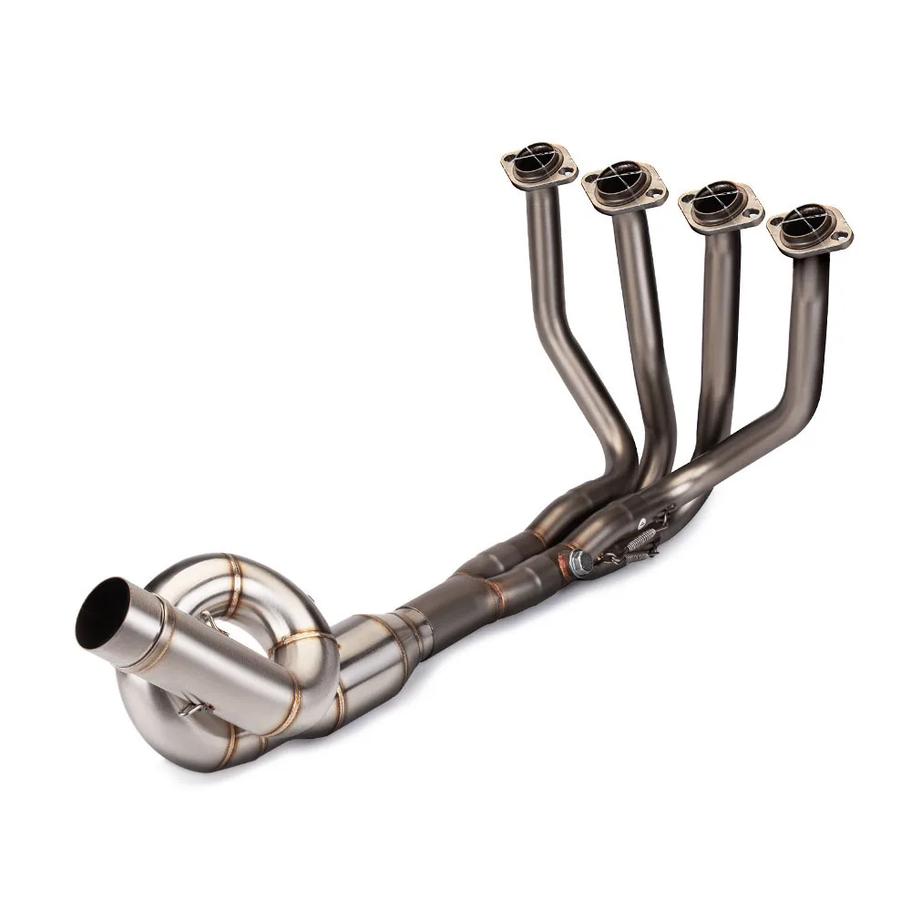 

STLF For Z750 Z800 Motorcycle Exhaust Modify Slip on Tube 51MM Interface Stainless Roundabout Front Link Pipe Escape Racing