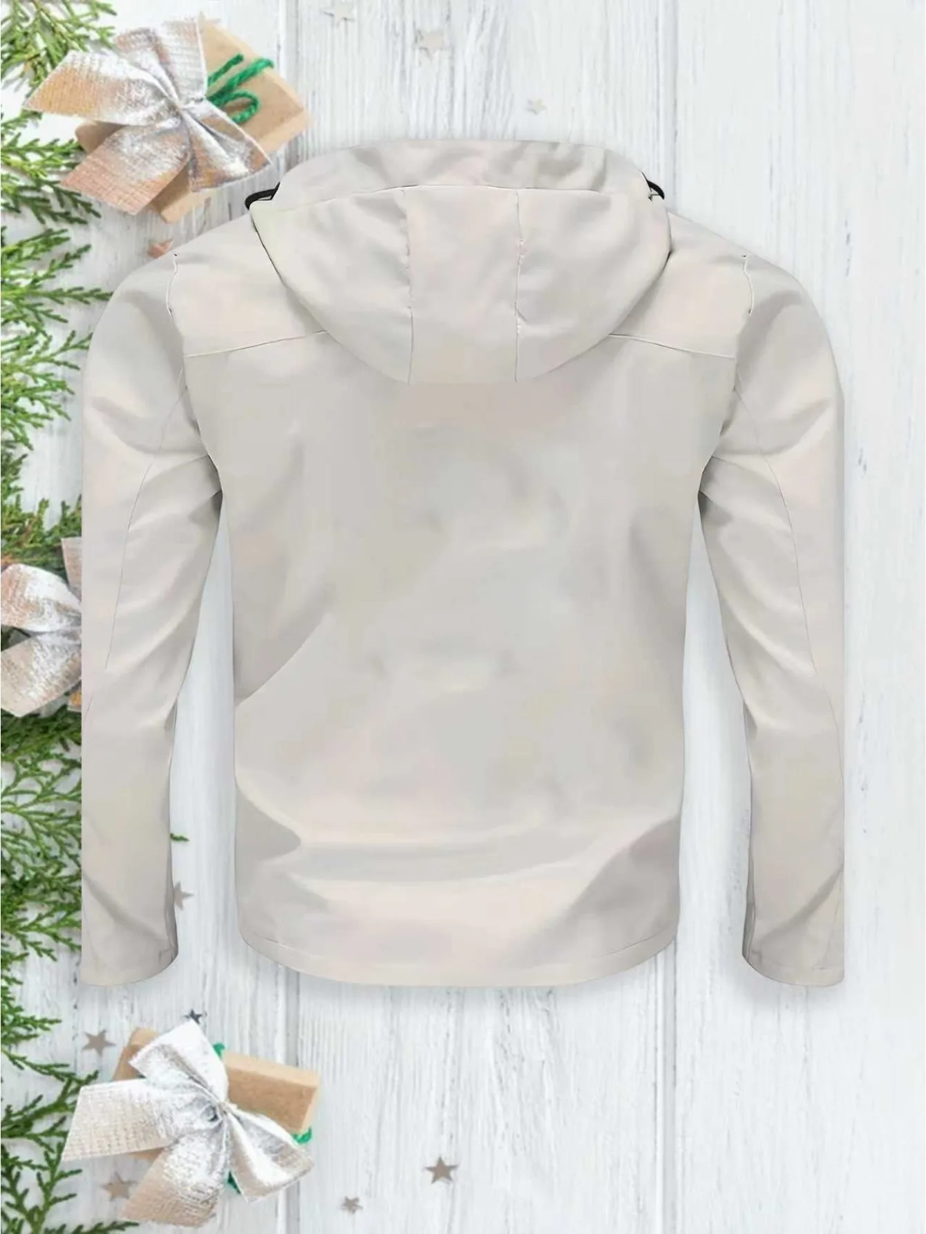 Premium-Kapuzenjacke für Herren, Neues Herbst-Winter-Modell, Anpassbar mit Jedem Logo. Lässiger Business-Mantel, vielseitiges Oberteil. – Detail 5