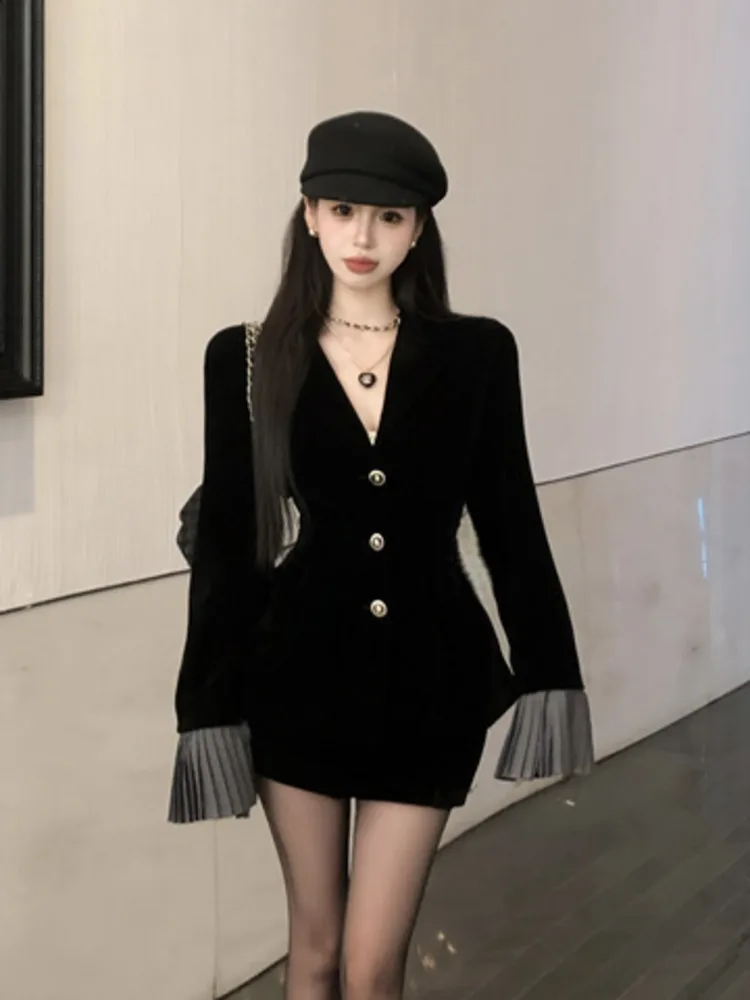 2024 Fall Winter Clothing Small Fragrance Vintage Two Piece Set For Women Short Jacket Coat + Skirt 2 Piece Sets Women Outfit