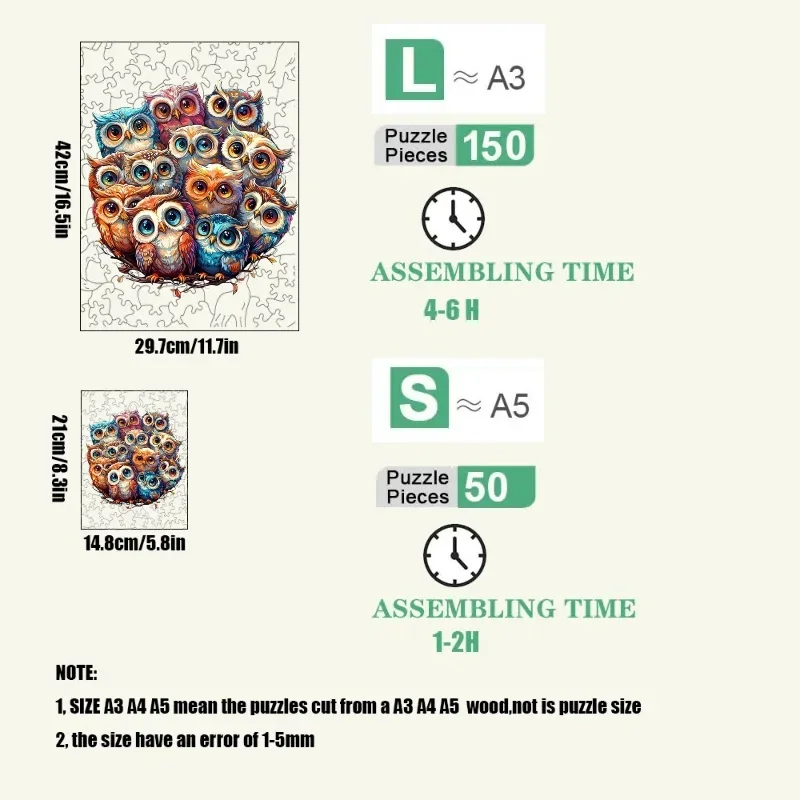 직소 퍼즐 신비한 동물 퍼즐 개 퍼즐 성인 어린이를 위한 선물 교육용 멋진 선물 인터랙티브 게임 나무 장난감